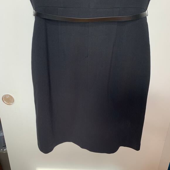 The Limited women's plus size black bow belted sleeveless sheath dress SZ 14 - Picture 8 of 11